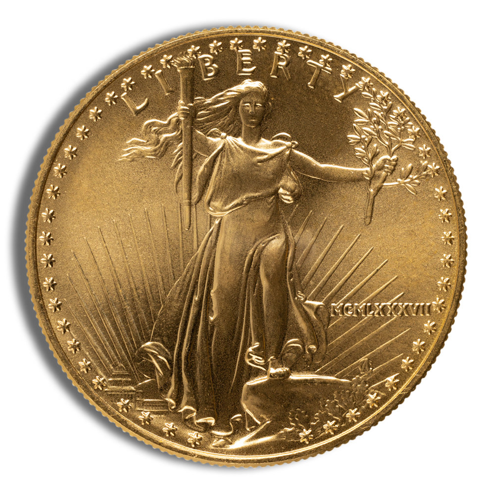 1987 1 oz Gold Eagle - BU (MCMLXXXVII)