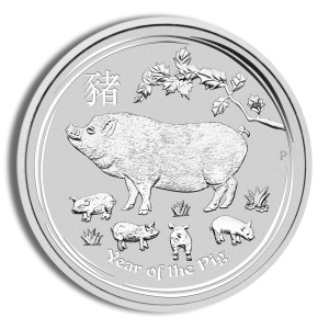 2019 Kilo Australia Silver Lunar Pig BU - Series II