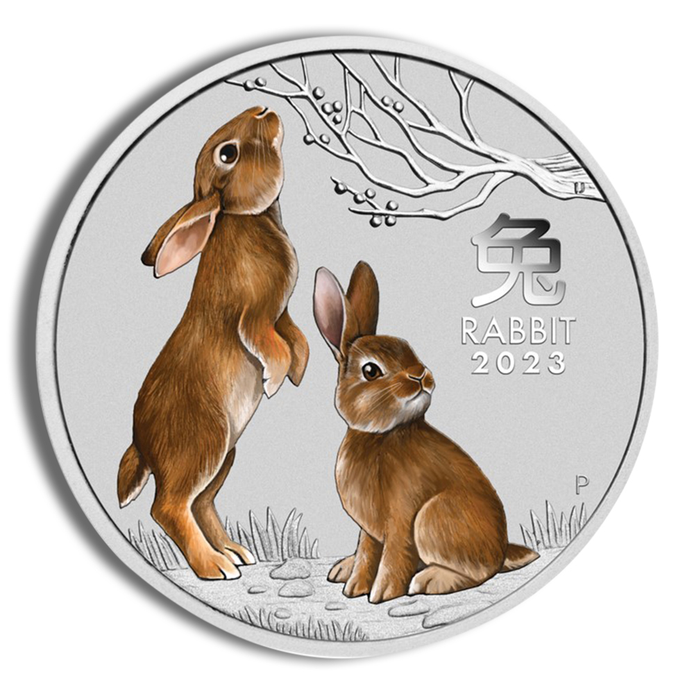 2023 Kilo Australia Silver Lunar Rabbit - Series III NGC MS70 - Image 2