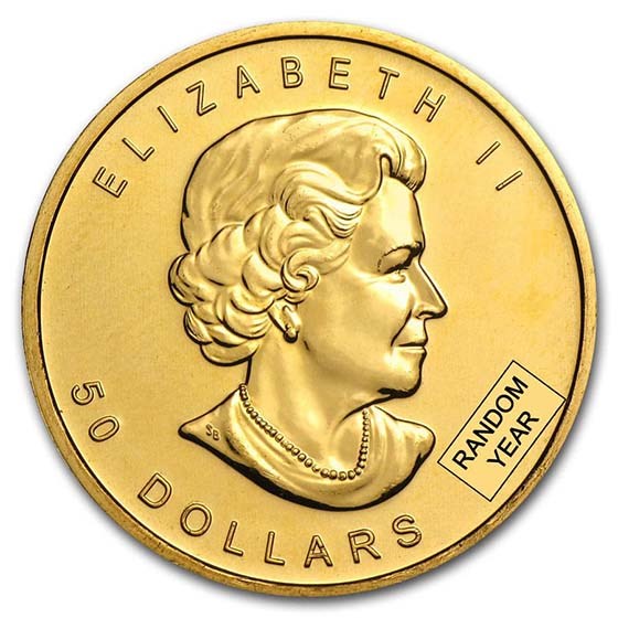1 oz .9999 Gold Maple Leaf (Year Varies) - Image 2