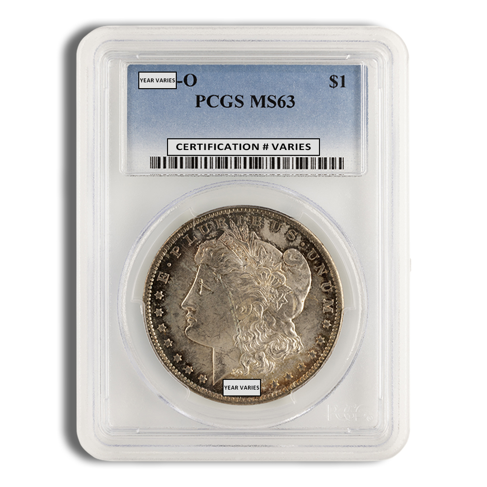Pre-1921 Morgan Dollar - PCGS MS63 (Toned)