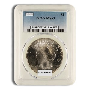 Peace Dollar - PCGS MS63 (Toned)