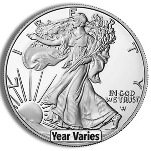 Proof Silver Eagle - Box & COA