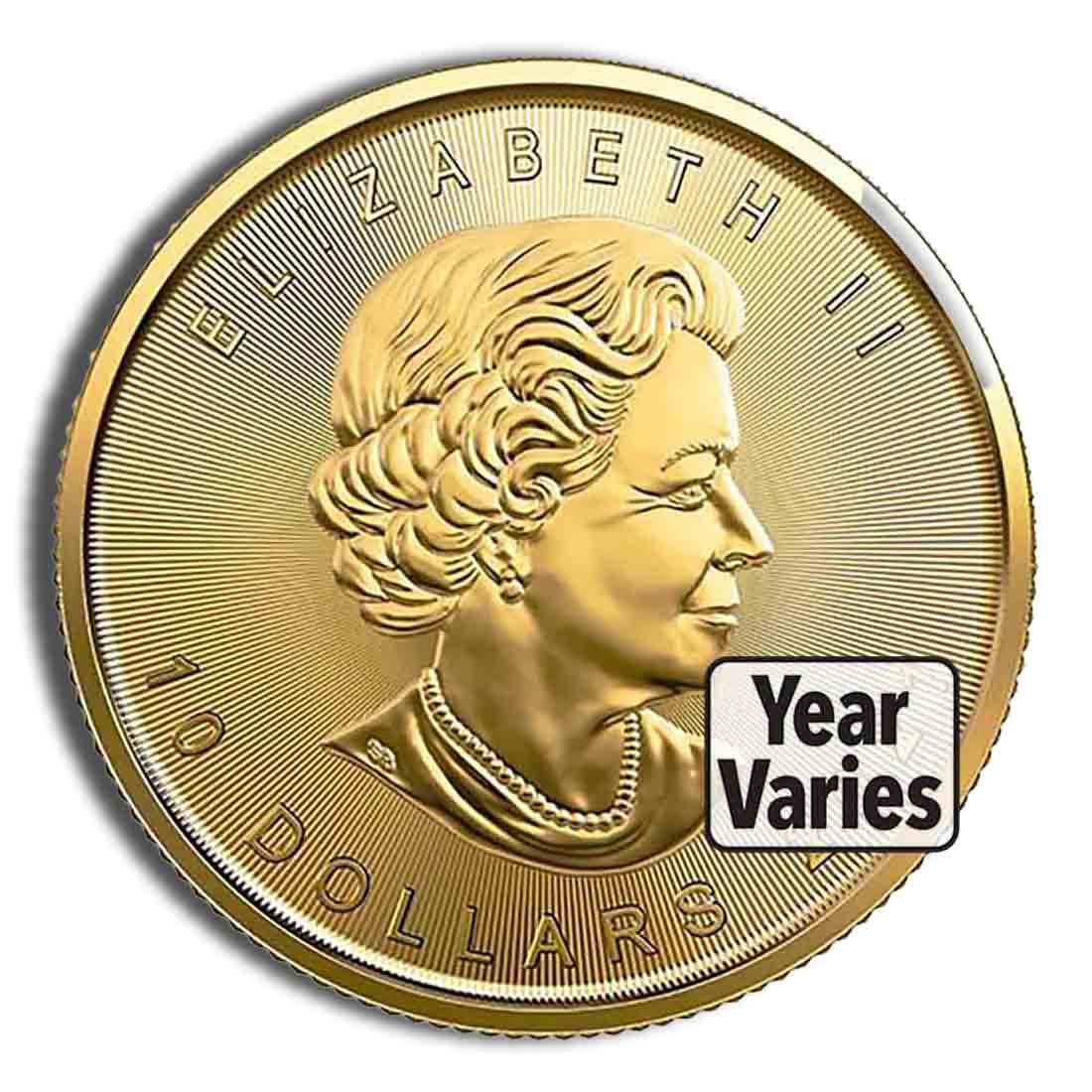 1/4 oz Gold Maple Leaf - Sealed (Year Varies) - Image 2