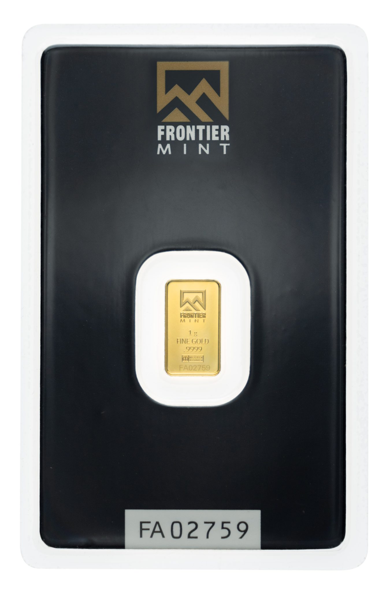 1 gram Gold Bar - Frontier (Carded)