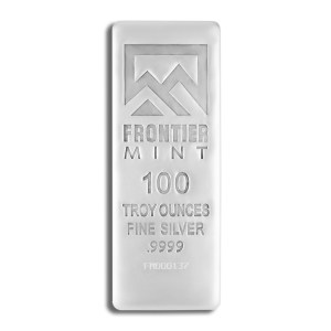 100 oz Silver Bar - Frontier Mint (Frosted)