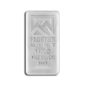 1 Kilo Silver Bar - Frontier Mint (Frosted)