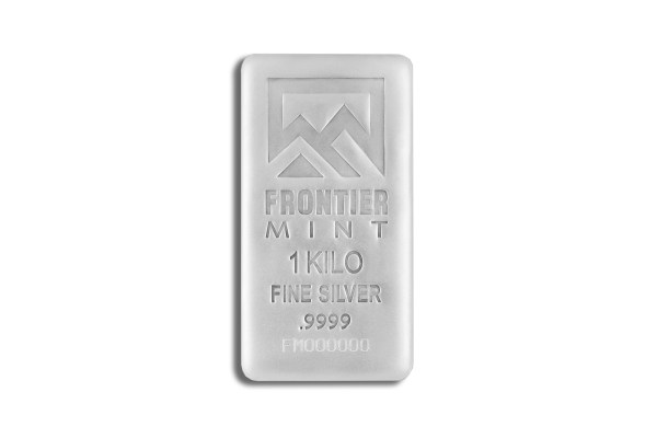 1 Kilo Silver Bar - Frontier Mint (Frosted) | Atlas Bullion