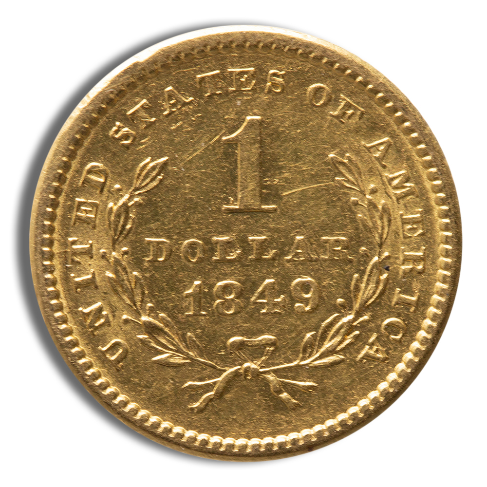 $1 Gold Liberty Type 1 - XF - Image 2