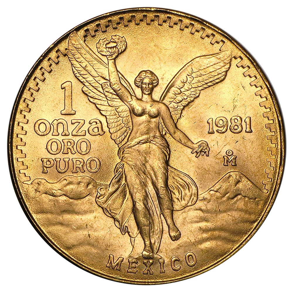 1981 1 oz Mexican Gold Libertad - BU