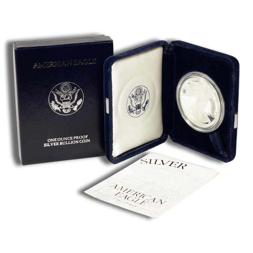 1994-P Proof Silver Eagle with Box & COA