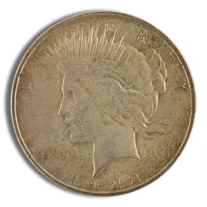 Peace Silver Dollar - F+