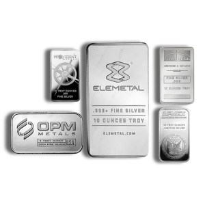 10 oz Silver Bar Random Design