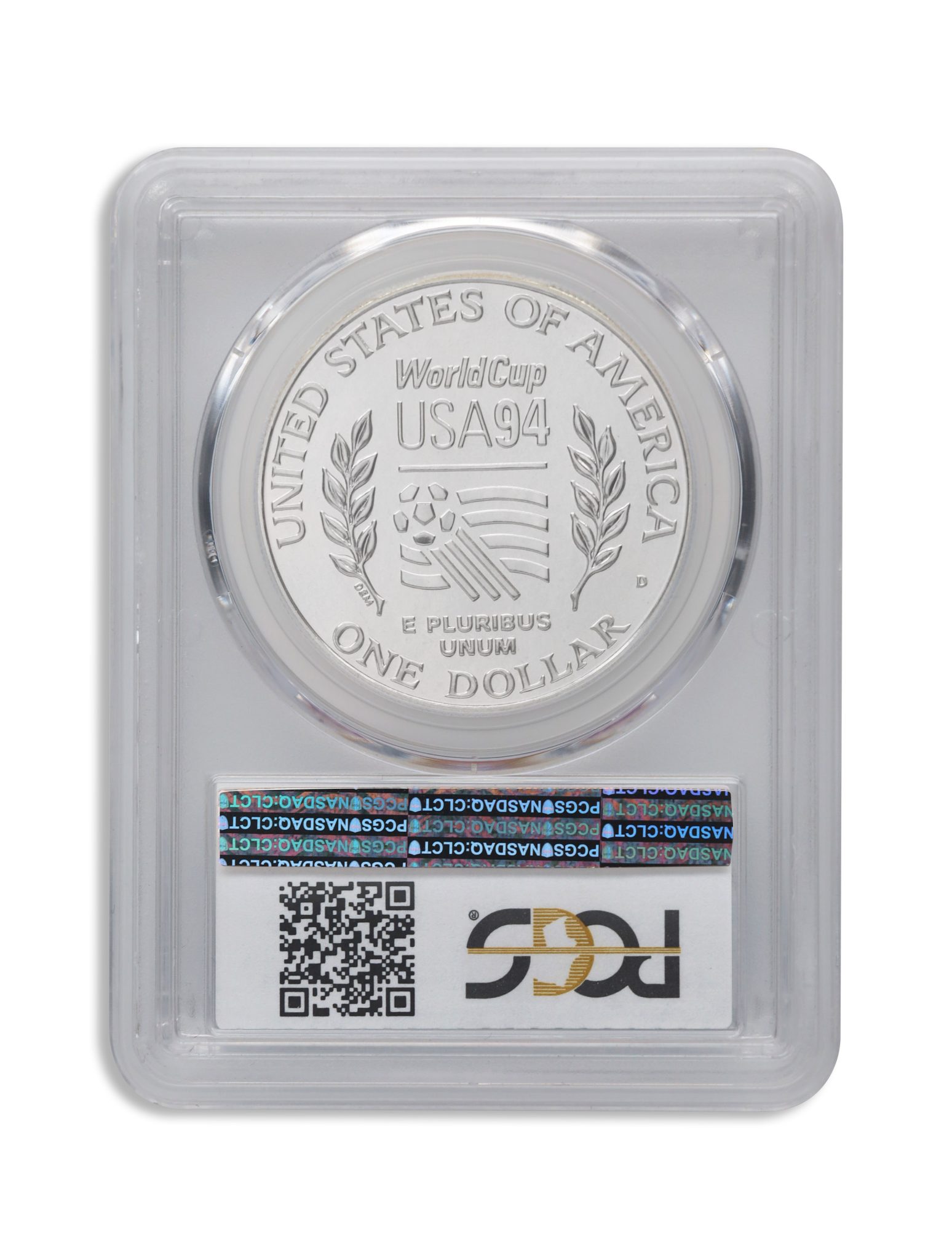 1994-D $1 World Cup Silver Commem - PCGS MS70 - Image 2