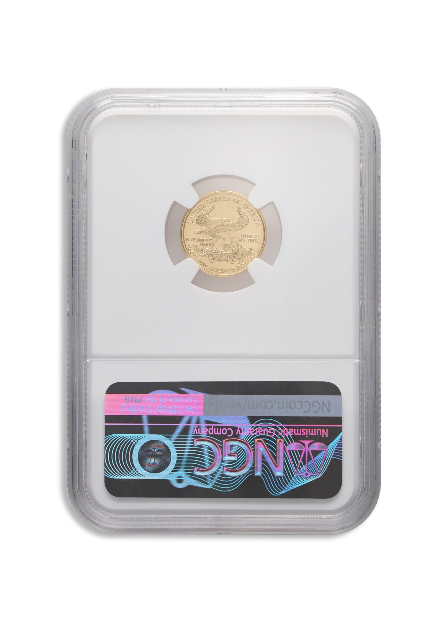 2000 1/10 oz Gold Eagle $5 NGC MS70 - Image 2