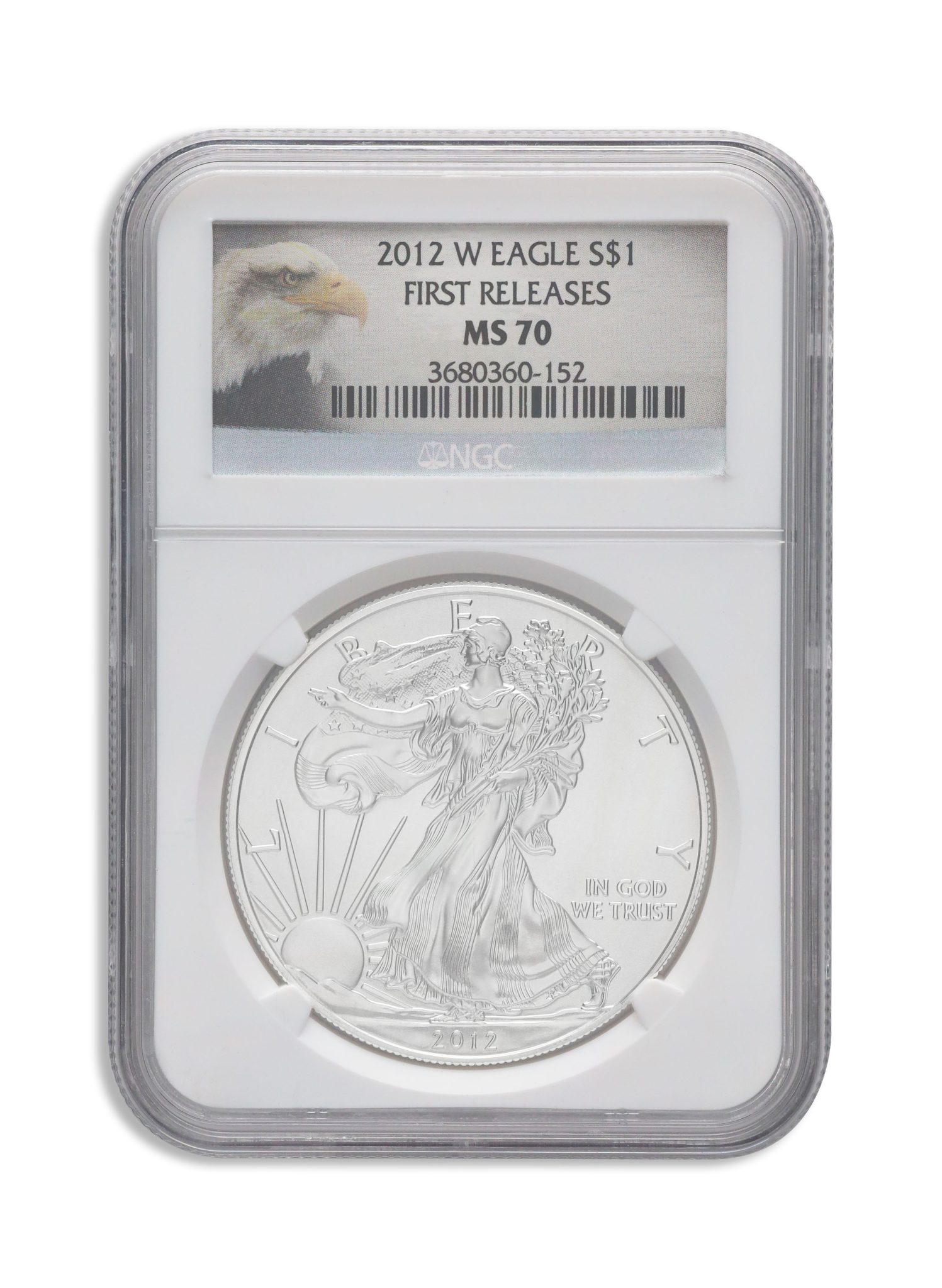2012-W Burnished Silver Eagle NGC MS70 ER