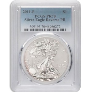 2011-P Reverse Proof Silver Eagle PCGS PR70