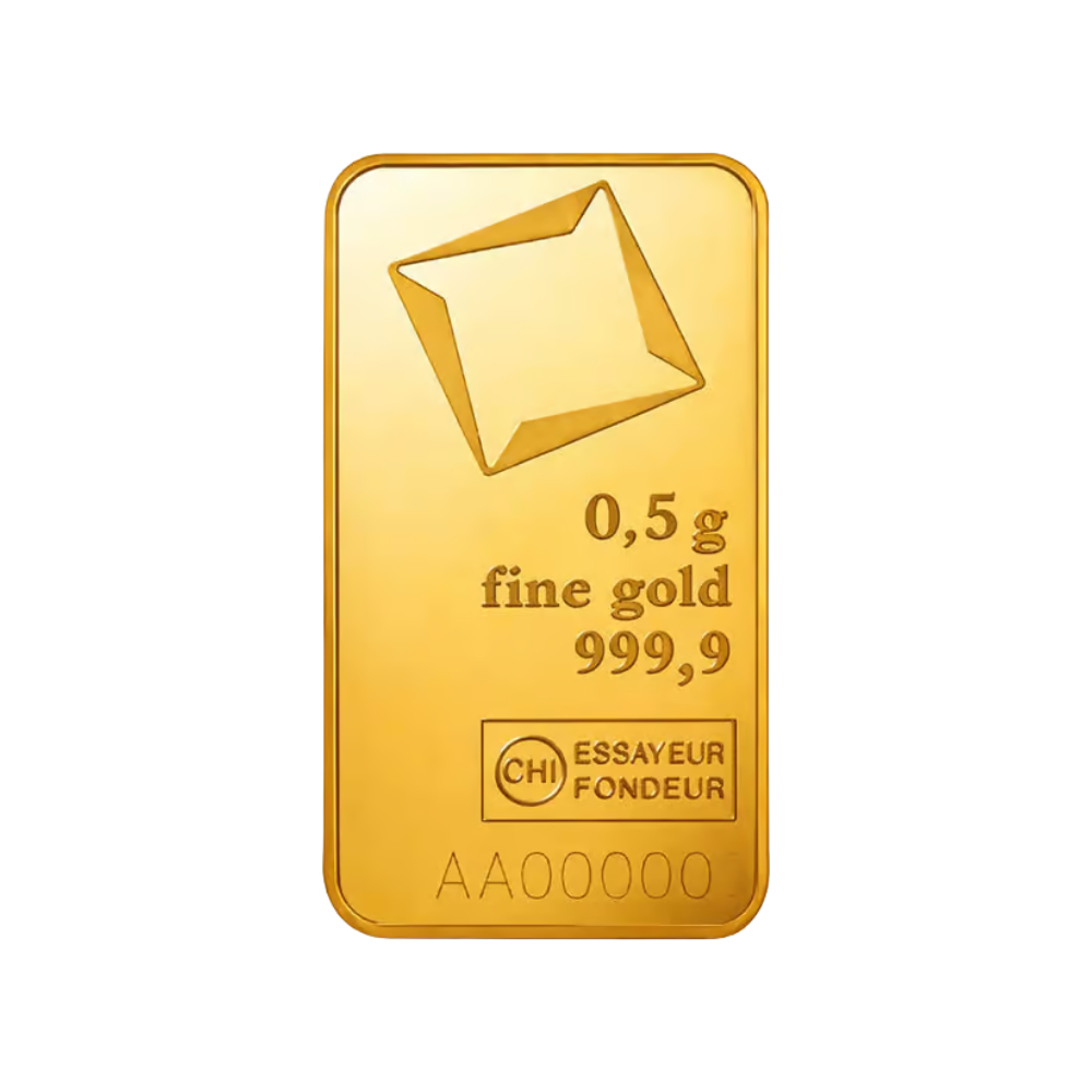1/2 gram Gold Bar - Valcambi (Carded) - Image 2
