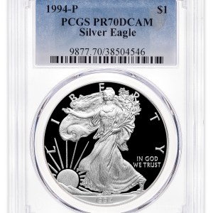 1994-P Proof Silver Eagle PCGS PR70