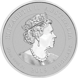 2019 1/3 oz Australian Bottlenose Dolphin Platinum Coin