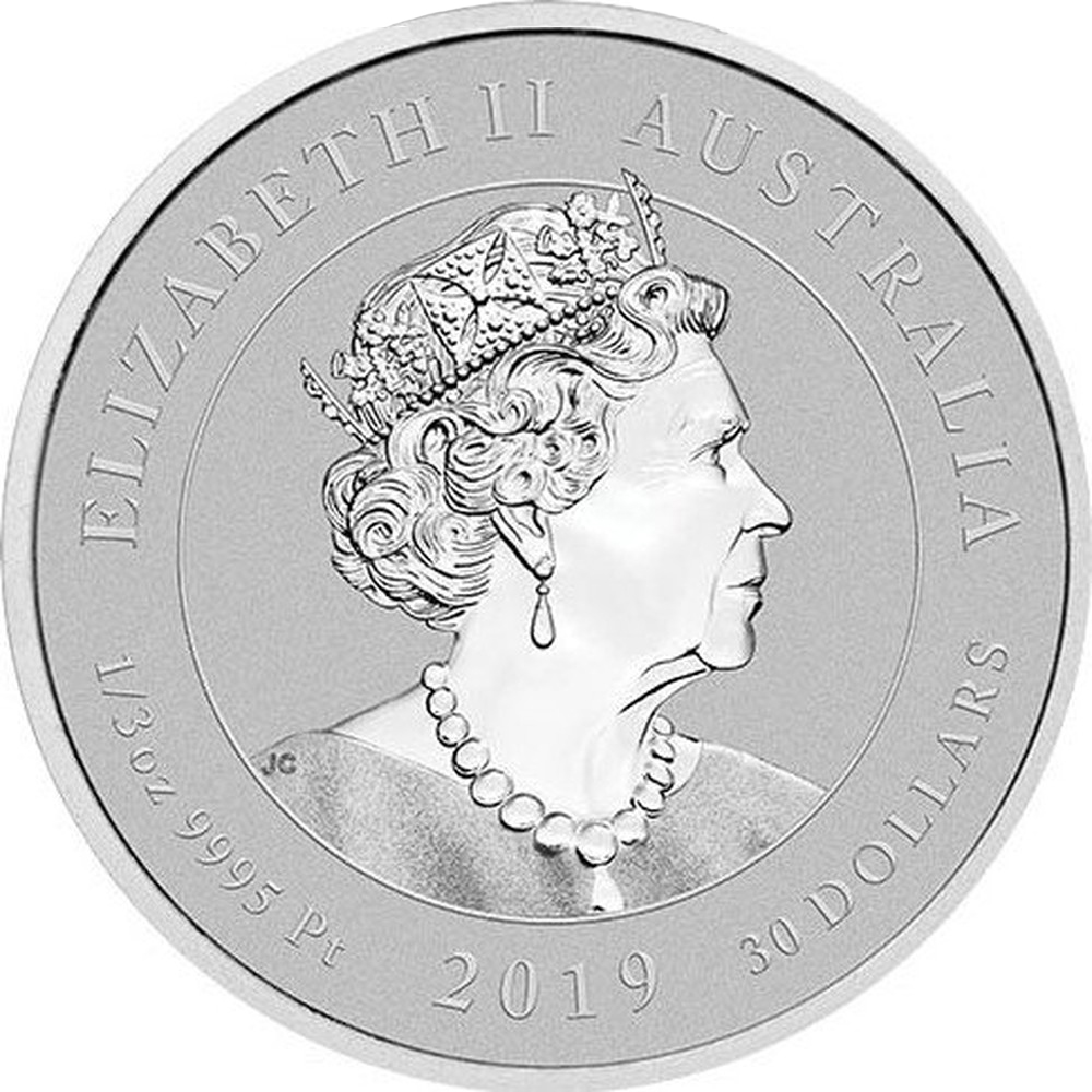 2019 1/3 oz Australian Bottlenose Dolphin Platinum Coin