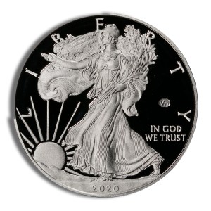 2020-W Proof Silver Eagle V75 Privy with Box & COA